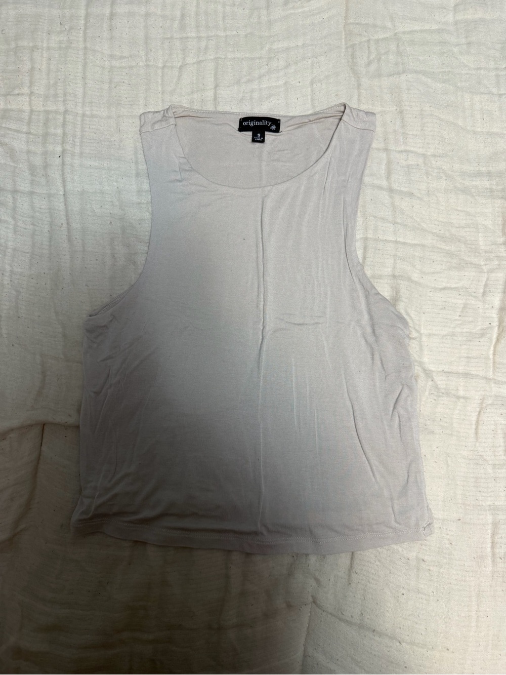 Originality High-Neck Tank in Pale Lavender